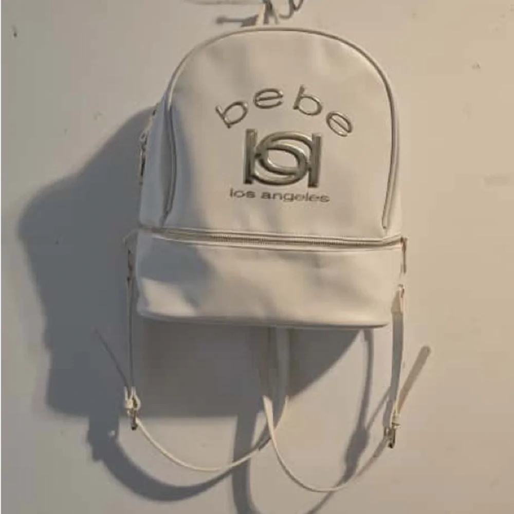 Bebe Cream Backpack with Gold Accents